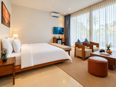 带浴缸的豪华双人房 — Nexus House Retreat Lang Bao Chi - Thao Dien, HCMC